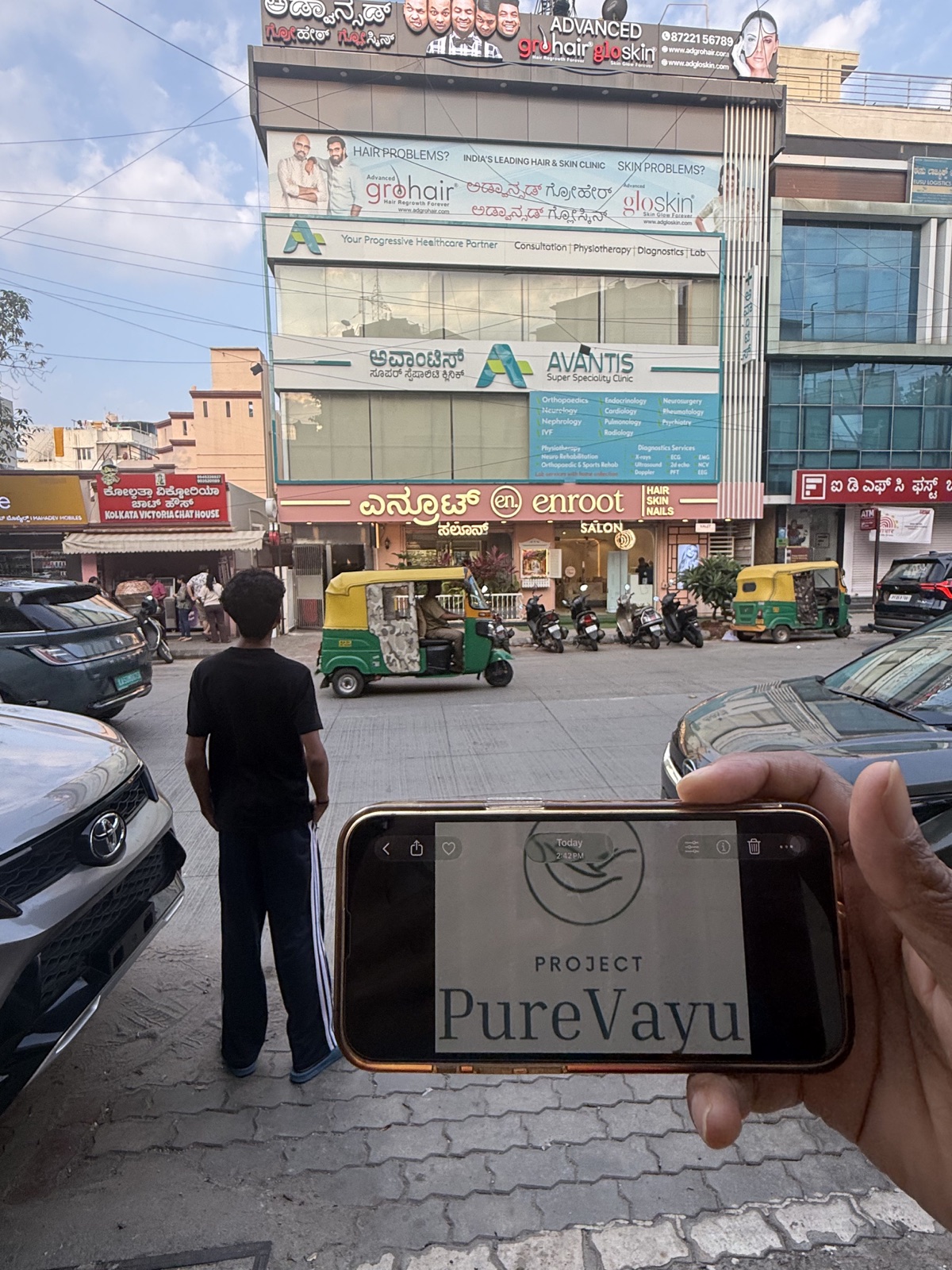 Project PureVayu visiting Avantis Superspeciality Clinic to interview doctors
